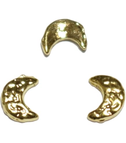 Amazon | 【jewel】メタルネイルパーツ ムーン 月 5個入 ゴールドor