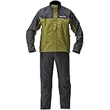 ヤマハ(Yamaha) バイク用レインスーツ セパレート YAR30 CYBER TEX2 ダブルガード カーキMサイズ 防水 雨具 カッパ 90792-R054M