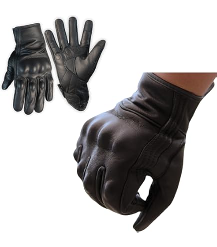 Amazon.co.jp: バイク グローブ 革 春 秋 ゴートスキン ハード