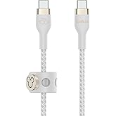 【ディズニー創立100周年限定モデル】Belkin USB-C to USB-C 編組シリコン ケーブル iPhone 15/MacBook/iPad mini/iPad Pro/iPad Air/Galaxy/Androidスマートフォン対応 急速
