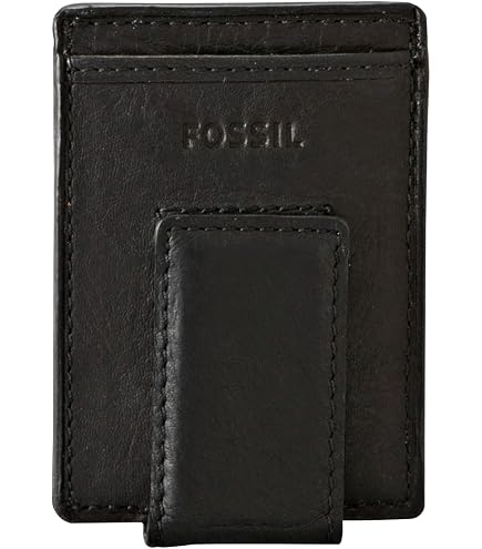 Cole Haan Men's Slim Magnetic Front Pocket RFID Wallet - Black Leather, Compact Design With RFID Protection