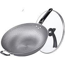 Amazon | フライパン 深型 炒め鍋 30cm/32cm/34cm/36cm蓋付き