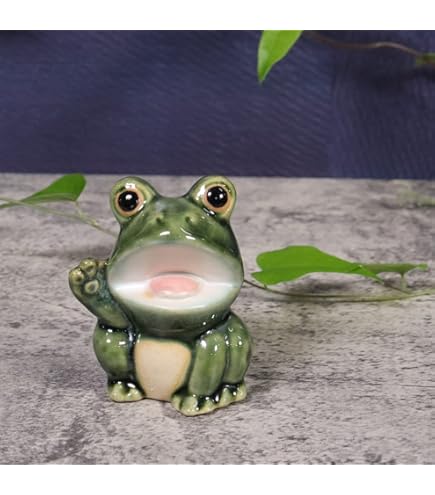 Amazon.co.jp: 陶里 『信楽焼』 蛙 4号 L82-32 : ホーム＆キッチン