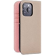 新品　BONAVENTURA iPhone14Pro グレージュ iPhone 14 Pro) バックカバーケース シュリンクレザー