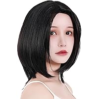 Amazon.co.jp: ［TefuRe］ウィッグ ショート 黒 ボブ センター分け