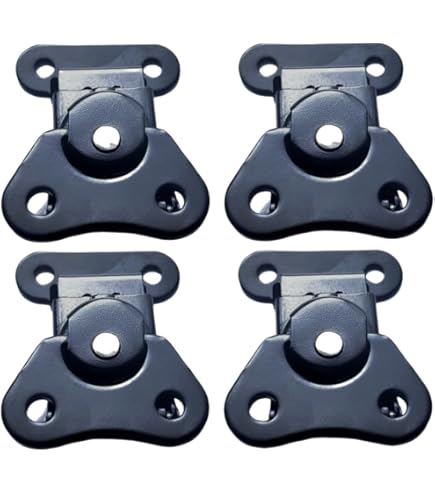 4 Pack Heavy Duty 304 Steel Chest Lock - Twist Latch With Spring Butterfly For Cases & Box