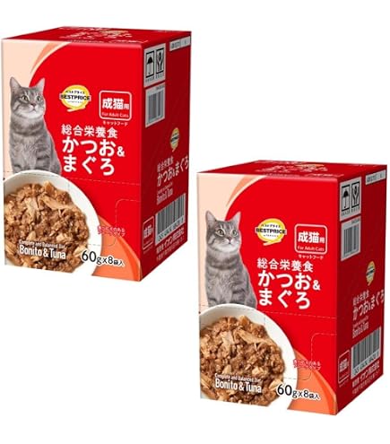 Amazon.co.jp: トップバリュ キャットフードパウチ かつお＆まぐろ