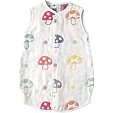 【Amazon.co.jp限定】10mois(ディモワ)-Hoppettaふくふくガーゼ(6重ガーゼ) 2wayベビースリーパー コットン100% 新生児~3歳頃まで champignon