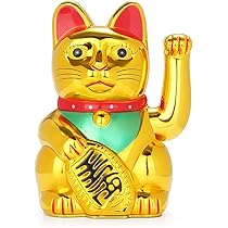 Amazon.co.jp: ラッキーキャットフィギュア、かわいいラッキー