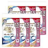 エリエール 消臭+ トイレットティシュー たっぷり長持ち ダブル 幅114mm×長さ37.5m フレッシュクリアの香り 12ロール入×6個