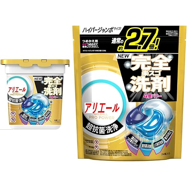 Amazon.co.jp: P&G アリエール ジェルボール プロ パワー 超メガ