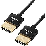 エレコム HDMI ケーブル 1.5m 4K×2K対応 スーパースリム ブラック CAC-HD14SS15BK