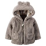 カーターズ Carter's 防寒 シェルパ風 フード付 ライトジャケット ポリエステル100% 秋冬 Hooded Sherpa Jacket 24M (83-86cm) [並行輸入品]