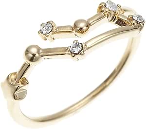 ラインストーン12星座リング 12タイプ 11号 幸運 お守り ラッキーリング 双子座 シンプル ニッケルフリー ゴールド ギフト プレゼント ラッキー 誕生日 誕生月 レディース 低アレルギー リング 通販 Amazon