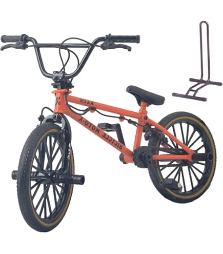 TAILWHIP Finger Bike en Métal, Jouet Mini Vélo BMX de Doigt pour Figures Vertigineuses, Accessoires Originaux et Personnalisables, Compatible avec Tech Fingerboards, Scooters et Skateparks, Black