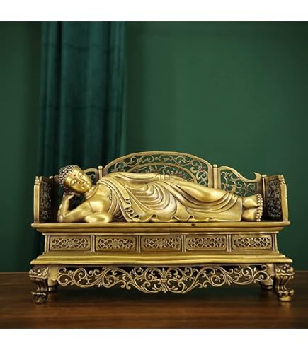 Amazon｜釈迦如来涅槃像 木彫り仏像 ツゲ製 高さ15cm×幅6cm×奥行4.8cm