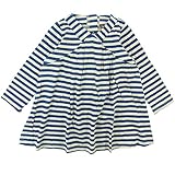 【秋冬物】 nico hrat(ニコフラート) 綿レーヨン天竺ボーダーワンピース 130cm/BE NO.B-250862