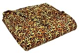Elite Home All Seasons Plush Micro-Fleece Blanket, Twin, Leopard