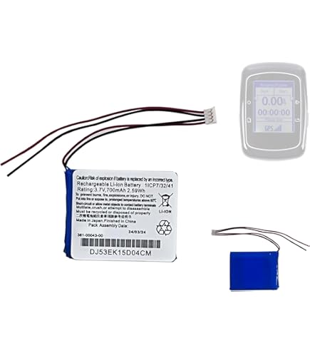 Amazon | 互換 Garmin 361-00043-00 700mAh/2.59Wh 互換用の