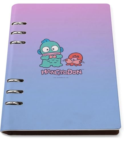 Amazon.co.jp: ハンギョドン バインダーノート メモ帳 システム手帳 PU