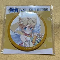 鏡音リン comet 天使 缶バッジ 鏡音リンレン 天使 comet 缶バッジ