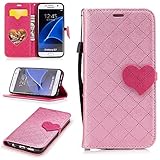 Aireratze(TM) Samsung Galaxy S7 ケース　PU　手帳型　携帯電話用 [USBケーブルは無料です]　カバー カード収納ポケット付き　マグネット式　ストラップ付き　スマートフ