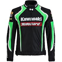 新品 バイク ライダー ジャケット メッシュ プロテクター インナー付き 緑色 バイクジャケット バイクウエア ライダースジャケット パッド付