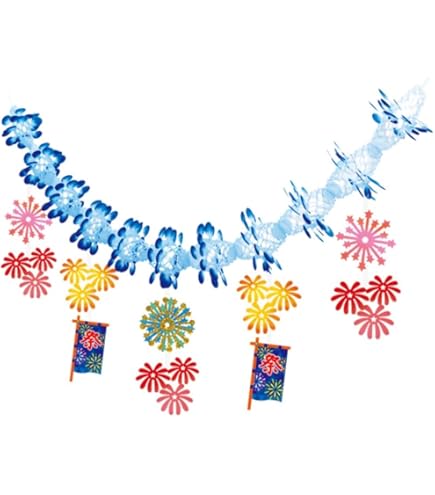 ♥C♡屋台付き夏飾り*お祭り*花火セット**☆♡夏飾り*他、色々夏*秋飾り*♡♥ Amazon.co.jp: 壁面飾り 夏 花火と一緒に楽しむ屋台セット