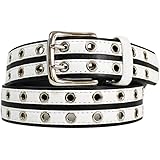 (マークベルトストア) 【MARK. BELT STORE】 Wライン切り替え ハトメホール ゴルフベルト ウエスト130cmまで対応