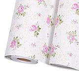 Takarafune 壁紙 はがせるDIY壁紙シール 花柄 ウォールステッカー インテリア 防水シール 45cm×10m