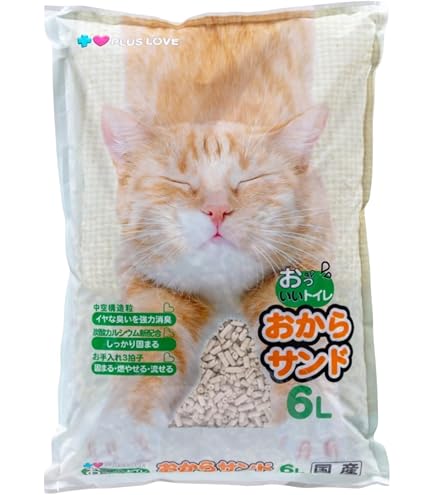 Amazon | by Amazon おからの猫砂 6L×6袋 | by Amazon | 猫砂 通販