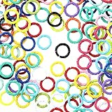 ファイニエ デザイン丸カン 8mm 200個 カラフル デザインリング ハンドメイド 手芸 アクセサリー パーツ BD3062