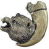 Sierra Lifestyles Bear with Claw Knob, Left Facing, Antique Brass by Sierra Lifestyles