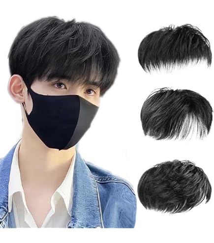Amazon.co.jp: 部分ウィッグ 男性用 人毛100% ポイントウィッグ つむじ 