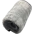 Microfiber Plush Car Drying Towel Cleaning Towels Super Absorbent Auto Detailing Towel 40x100cm Gray