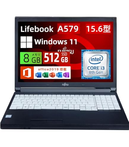 Windowsノート本体 Fujitsu LIFEBOOK A579/C Core i5 SSD256GB Amazon.co.jp: 【整備済み品】富士通 ノートパソコン LifeBook A579