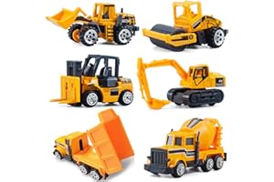 CORPER TOYS ミニカー 6台セット 工事/建設/作業車両 はたらく車 ショベルカー ダンプカー おもちゃ モデルカー 建設現場 コレクション