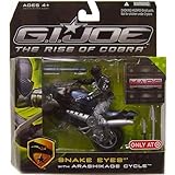 G.I. Joe: The Rise of Cobra Exclusive M.A.R.S. Troopers Action Figure Snake Eyes with Arashikage Cyc