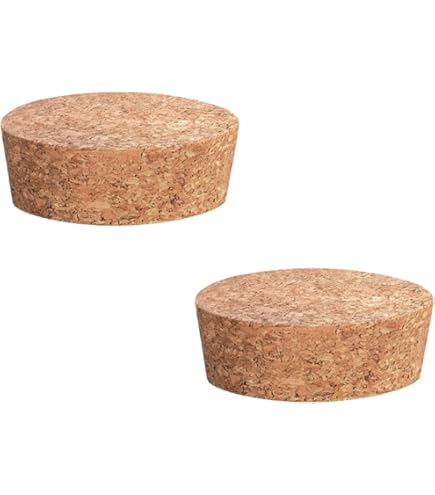 Amazon｜ChasCoCoコルク2個セットコーンコルク栓 コーン木製ボトル栓