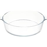 アデリア 耐熱ガラス 調理器 グラタン皿 ベイクック ロースターラウンドM 1500ml [レンジ対応/オーブン対応] H-3924