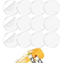 Amazon.co.jp: JnTech 12枚 透明アクリル板 丸 円形 プレート