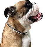 ヘビーデューティPスネークチェーンクロムメッキ鉄の犬のチェーンの首輪のためのメッキ小中規模および大規模犬のためのトレーニングウォーキング従順行動 60cm 3.5mm