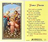 StealStreet SS-Wjh-E24-749 Family Prayer Clear Holy Cards [並行輸入品]