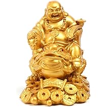 Amazon.co.jp: Deena 布袋さん 仏像 七福神 オブジェ インテリア