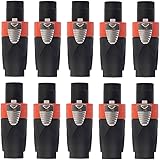 k-outdoor NL4FC スピーカーコネクタ オス ケーブル用 プラグ スピコン 4ピン (10pcs)