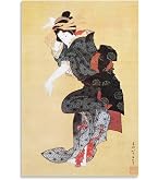 Amazon.co.jp: ROSSOGRAFICO 葛飾北斎 ポスター 達磨 ダルマ だるま
