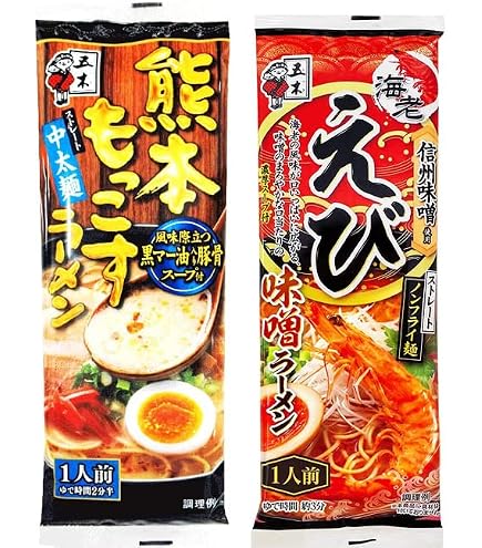 Amazon.co.jp: 【セット商品】五木食品 熊本もっこす＆えび味噌