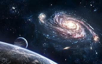 Amazon Co Jp 絵画風 壁紙ポスター はがせるシール式 宇宙空間 銀河 惑星 彗星 流れ星 コスモス ギャラクシー 恒星 宇宙 天体 神秘 キャラクロ Spc 026w2 ワイド版 603mm 376mm 建築用壁紙 耐候性塗料 ホーム キッチン