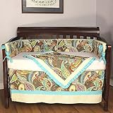 Hoohobbers Crib Bedding Set, Captiva, 4 Piece by Hoohobbers