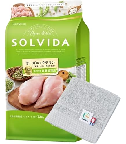 SOLVIDA 7歳以上用オーガニックチキン ドライフード 3.6kg 犬用品